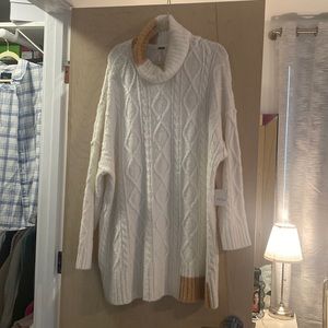 Free People cable knit sweater dress